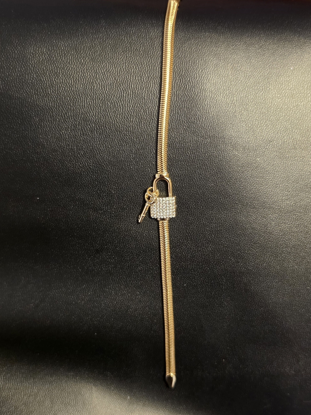 14k Gold Over Sterling Silver Lock & Key Pendant Necklace - Women Accessories